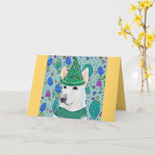 GERMAN SHEPHERD KAART (Gele Bloem)