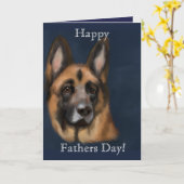 German Shepherd Kaart (Gele Bloem)