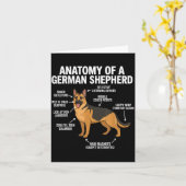 German Shepherd  Kaart (Gele Bloem)