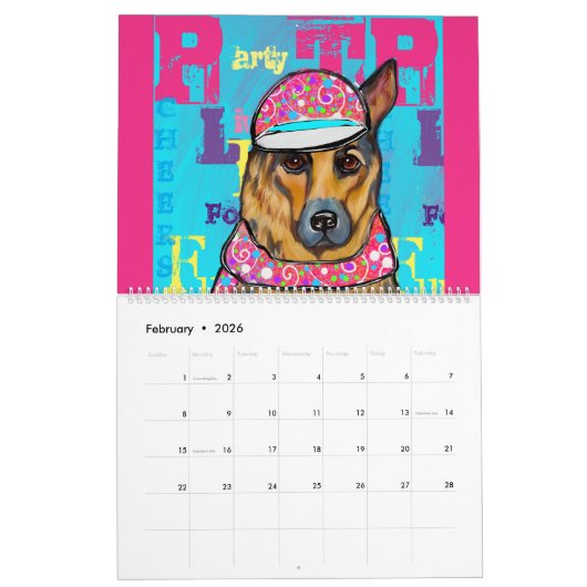 German Shepherd Kalender (Feb 2026)