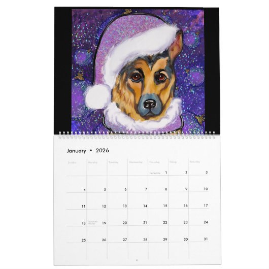 German Shepherd Kalender (Jan 2026)