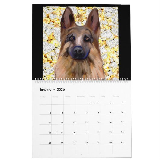 German Shepherd Kalender (Jan 2026)