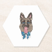 German Shepherd Kartonnen Onderzetters (Voorkant)