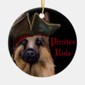 GERMAN SHEPHERD KERAMISCH ORNAMENT (Voorkant)