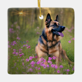 German Shepherd Keramisch Ornament
