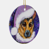 GERMAN SHEPHERD KERAMISCH ORNAMENT (Rechts)