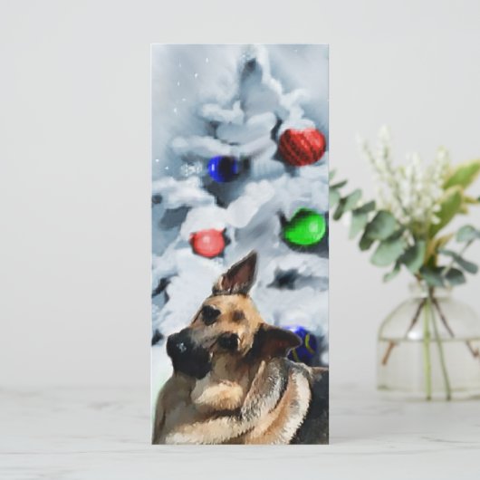 German Shepherd kerstcadeautjes (Staand voorkant)