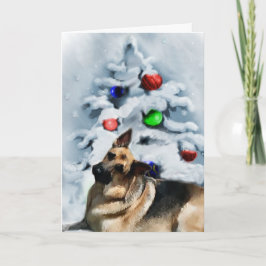 German Shepherd kerstcadeautjes Feestdagen Kaart