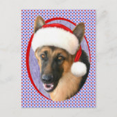 German Shepherd kerstkerstkerstkerstkerstkerstkers Feestdagenkaart (Voorkant)