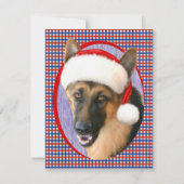 German Shepherd kerstkerstkerstkerstkerstkerstkers Kaart (Voorkant)