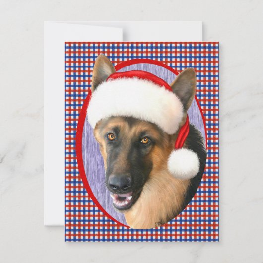 German Shepherd kerstkerstkerstkerstkerstkerstkers Kaart (Voorkant)