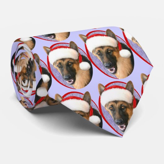German Shepherd kerstkerstkerstkerstkerstkerstkers Stropdas (Opgerold)