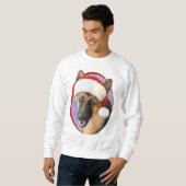 German Shepherd kerstkerstkerstkerstkerstkerstkers Trui (Voorkant volledig)