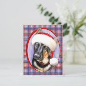 German Shepherd kerstkerstkerstkerstman Kaart (Staand voorkant)