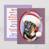 German Shepherd kerstkerstkerstkerstman Kaart (Voorkant / Achterkant)