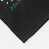 German Shepherd Kerstkerstkerstman Ugly Sweater Do Fleece Deken (Hoek)