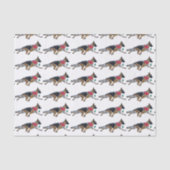 German Shepherd kerstpas paper Tissuepapier (Voorkant)