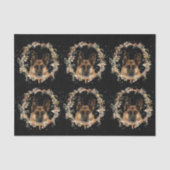 German Shepherd kerstpas paper Tissuepapier (Voorkant)