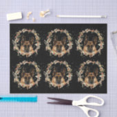 German Shepherd kerstpas paper Tissuepapier (Craft)
