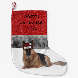 German Shepherd kerststaart Stocking Kleine Kerstsok