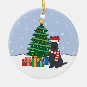 German Shepherd kerstversiering Keramisch Ornament