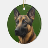 German Shepherd kerstversiering Keramisch Ornament (Links)