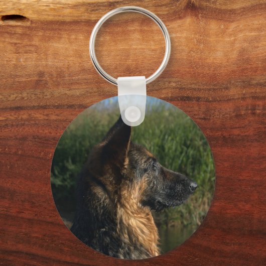 German Shepherd Keyring Sleutelhanger (Voorkant)