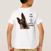 German Shepherd Kind T-Shirt (Achterkant)