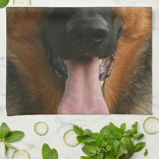German Shepherd Kitchen Towel Theedoek (Gevouwen)