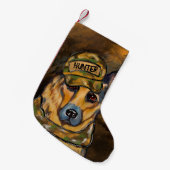 German Shepherd Kleine Kerstsok (Voorkant (Hangend))