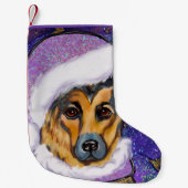 German Shepherd Kleine Kerstsok (Voorkant)