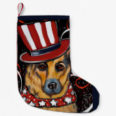 German Shepherd Kleine Kerstsok (Voorkant)