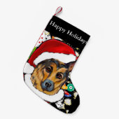 GERMAN SHEPHERD KLEINE KERSTSOK (Voorkant (Hangend))