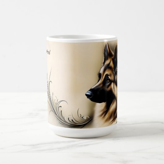 German Shepherd Koffiemok (Center)