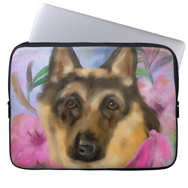 GERMAN SHEPHERD LAPTOP SLEEVE (Voorkant)