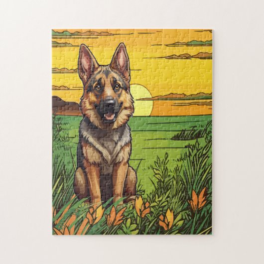 German Shepherd Legpuzzel (Verticaal)