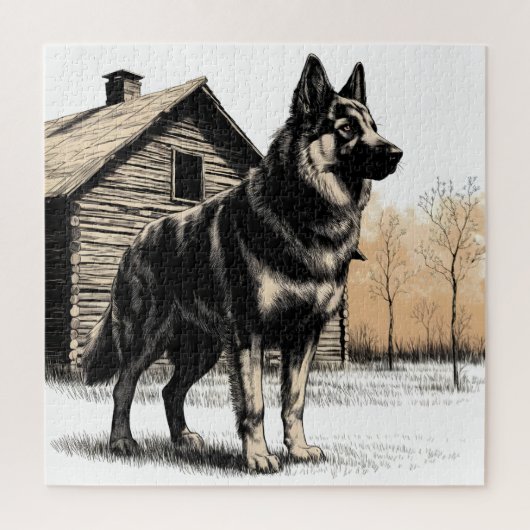German Shepherd Legpuzzel (Verticaal)