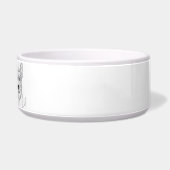 German Shepherd Line Art personalized bowl Voerbakje (Rechts)