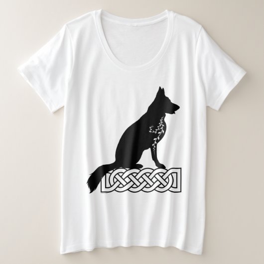German Shepherd Loki Sailor's Knot Black Grote Maat T-shirt (Design voorkant)