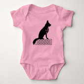 German Shepherd Loki Sailor's Knot Black Romper (Voorkant)