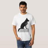 German Shepherd Loki Sailor's Knot Black T-shirt (Voorkant volledig)