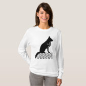 German Shepherd Loki Sailor's Knot Black T-shirt (Voorkant volledig)