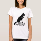 German Shepherd Loki Sailor's Knot Black T-shirt (Voorkant)