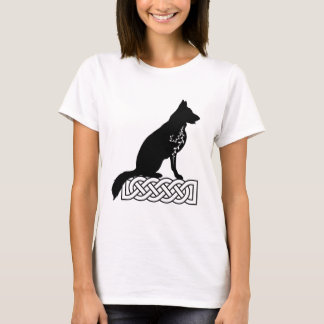 German Shepherd Loki Sailor's Knot Black T-shirt