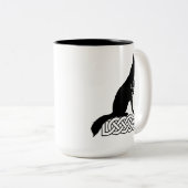 German Shepherd Loki Sailor's Knot Tweekleurige Koffiemok (Voorkant rechts)