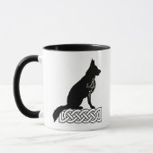 German Shepherd Loki Sailor's Knot Two-Tone Coffe Mok (Links)