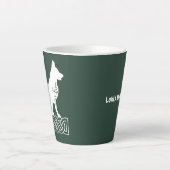 German Shepherd Loki Sailor's Knot White Custom Latte Mok (Voorkant)