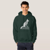 German Shepherd Loki Sailor's Knot White Hoodie (Voorkant volledig)