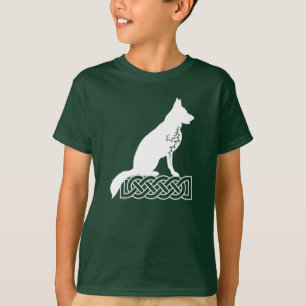 German Shepherd Loki Sailor's Knot White T-shirt