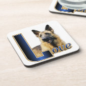German Shepherd Love Bier Onderzetter (Linkerzijde)